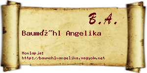 Baumöhl Angelika névjegykártya